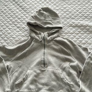 Lululemon scuba oversized half zip sweatshirt, size M/L, gray